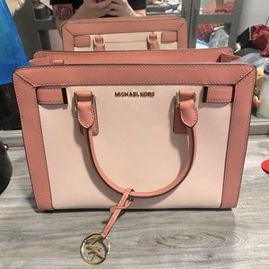 Michael Kors Dillon Blossom Leather Satchel